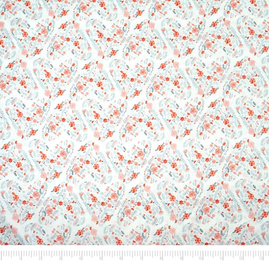 SINGER Pink Flower Heart Precut Cotton Fabric | 72" x 44" | Michaels®